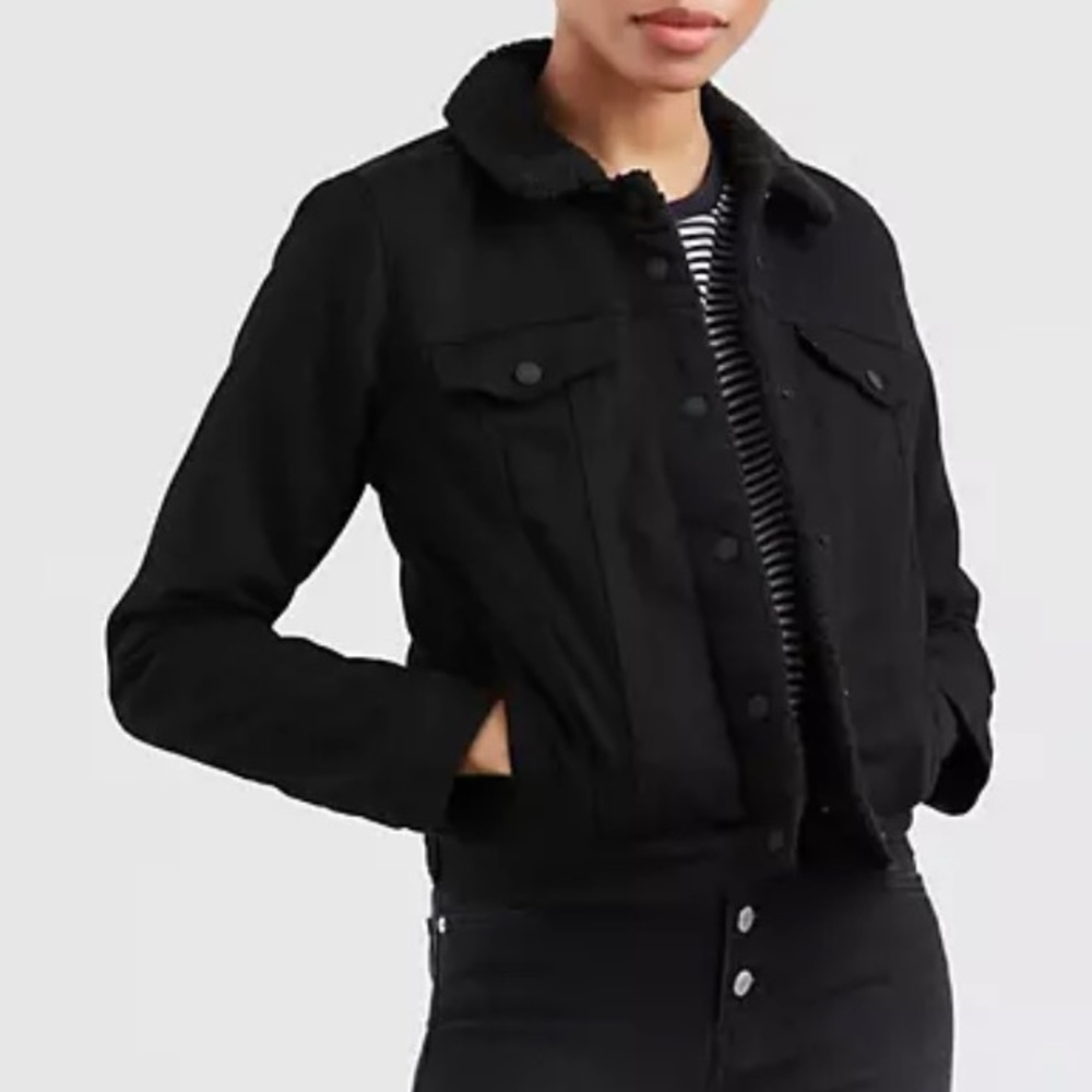 Levi’s Denim Sherpa trucker jacket - Black